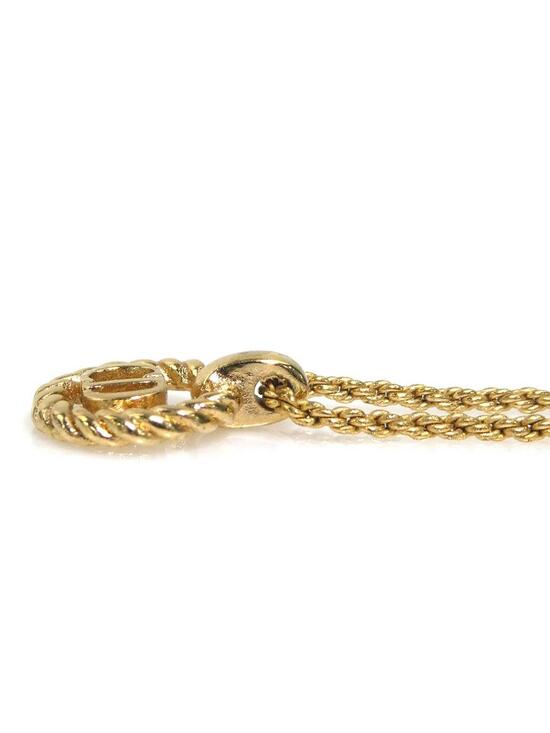 Auth Christian Dior Necklace Gold Metal #302997C11B main image 5